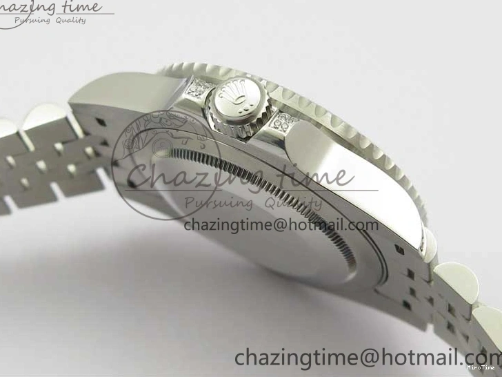 MiroTime 0401 GMT-Master II White Blue Diamonds Bezel 904L Steel GMF Best Edition Black Dial On Jubilee Bracelet SA3285 CHS V Original 2579